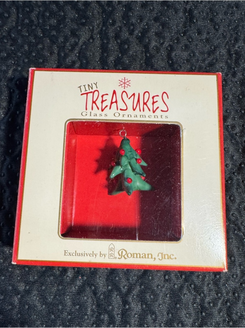 VINTAGE- Roman Inc. Czech Glass Ornament - Christmas Tree